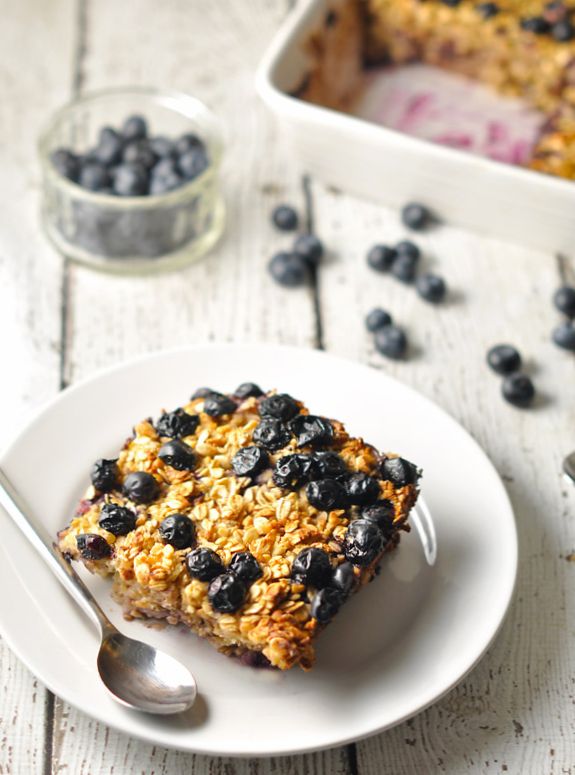 Apple and Blueberry Baked Oats