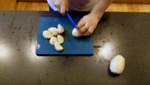 roast chicken dinner with yorkshire pudding