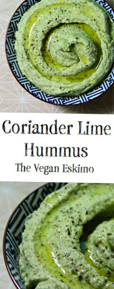 Vegan Coriander and Lime Hummus