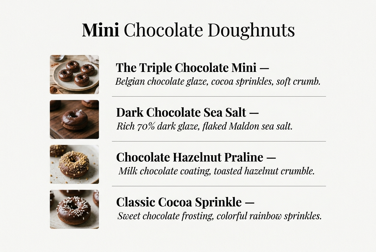 Page: Mini Chocolate Doughnuts. Container class: wpp-list wpp-list-with-thumbnails