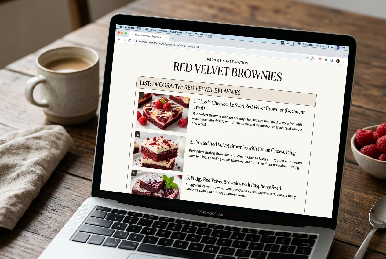 Page: Red Velvet Brownies. Container class: wpp-list wpp-list-with-thumbnails