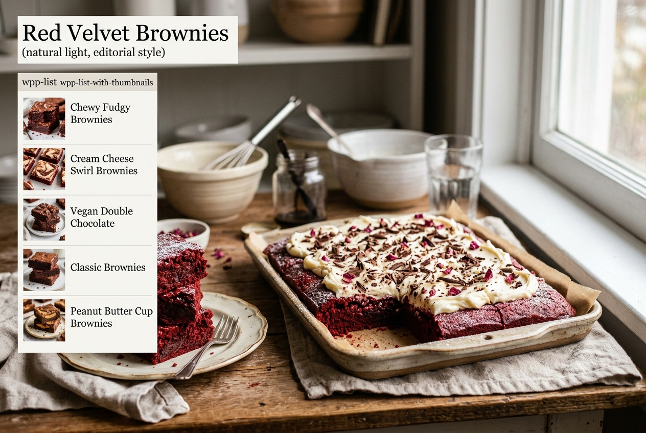 Page: Red Velvet Brownies. Container class: wpp-list wpp-list-with-thumbnails