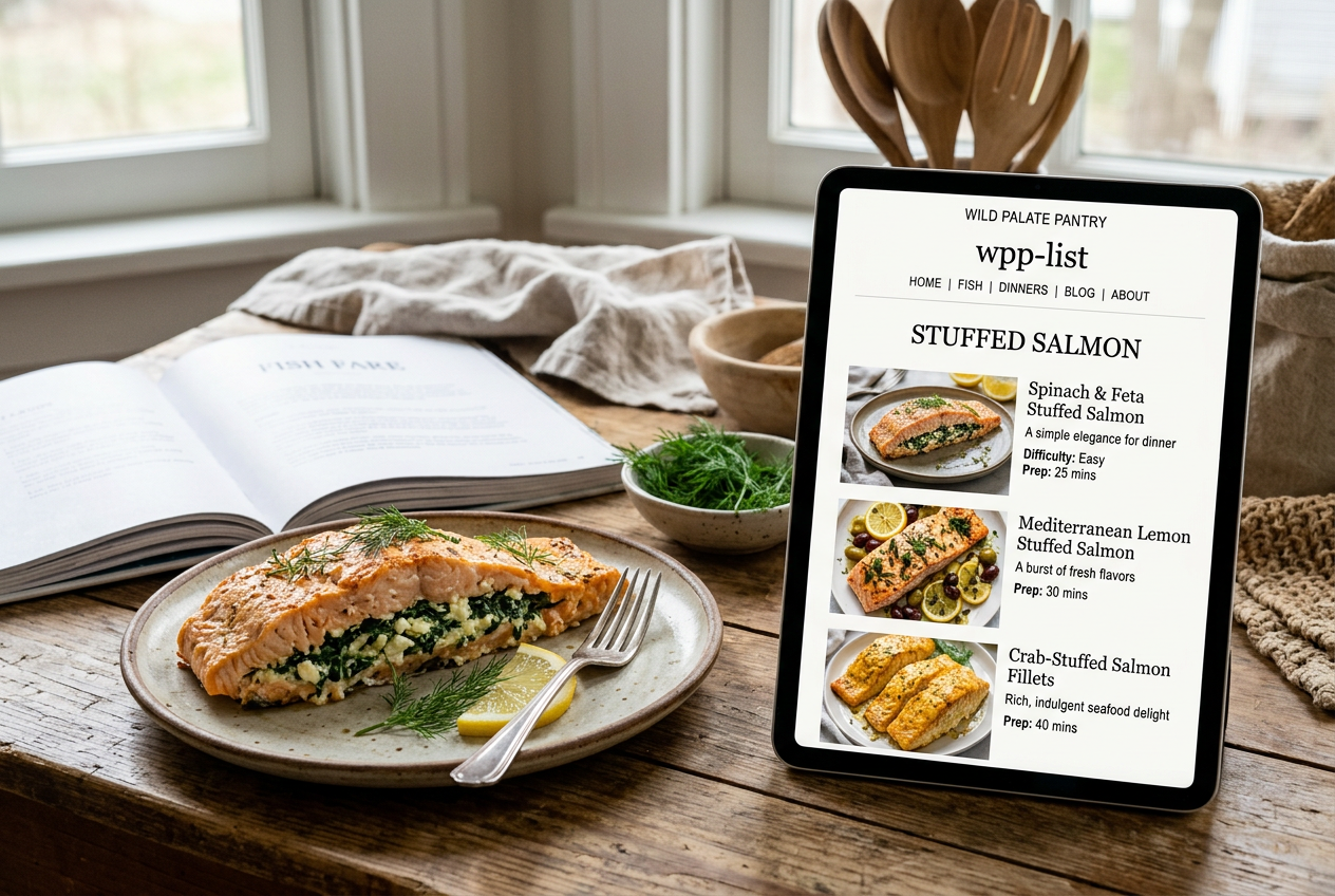 Page: Stuffed Salmon. Container class: wpp-list wpp-list-with-thumbnails
