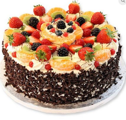 Black Forest Fruits Gateau