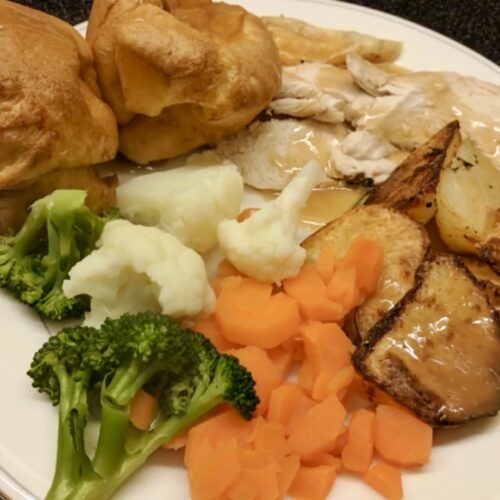 roast chicken with yorkshire pudding