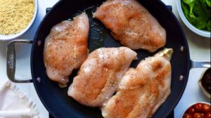 One Pan Chicken and Orzo Bake