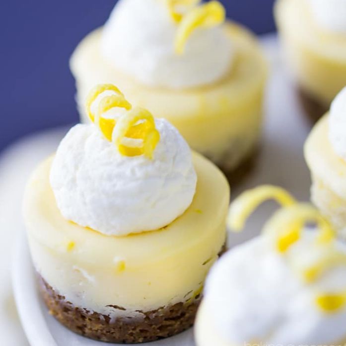 Mini Lemon and Ginger Cheesecakes
