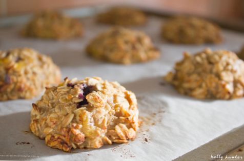 Banana, Oat and Blueberry Biscuits