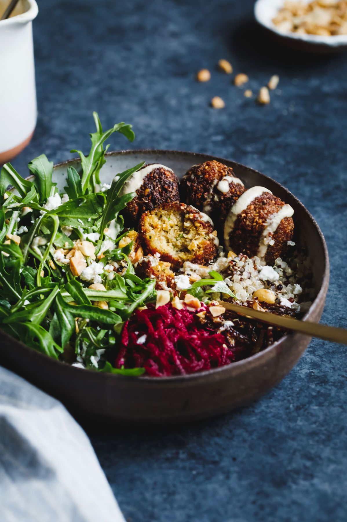 Falafel and Butternut Squash Salad