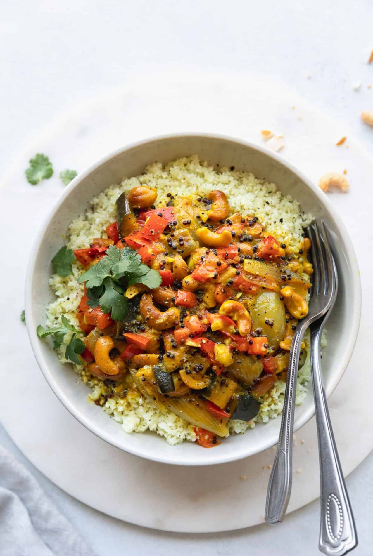 Veggie Curry with Cauliflower Rice