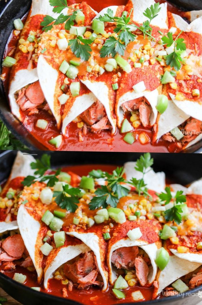 Salmon Enchiladas