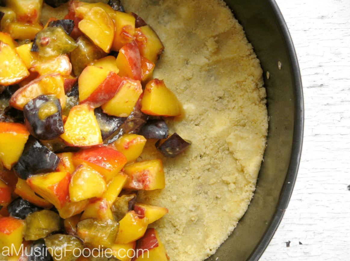 Peach and Plum Shortbread