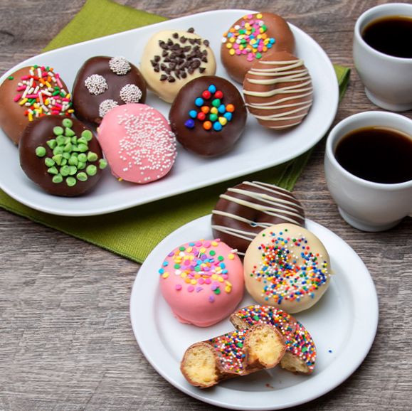 Mini Chocolate Doughnuts